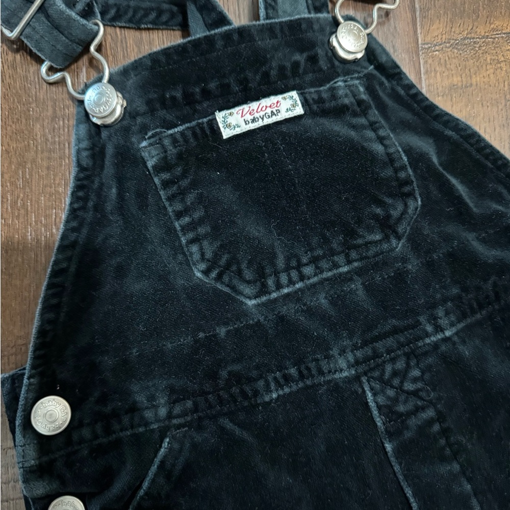 GAP Black Corduroy Overalls